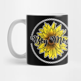 Sunflower Boy Mom Mug